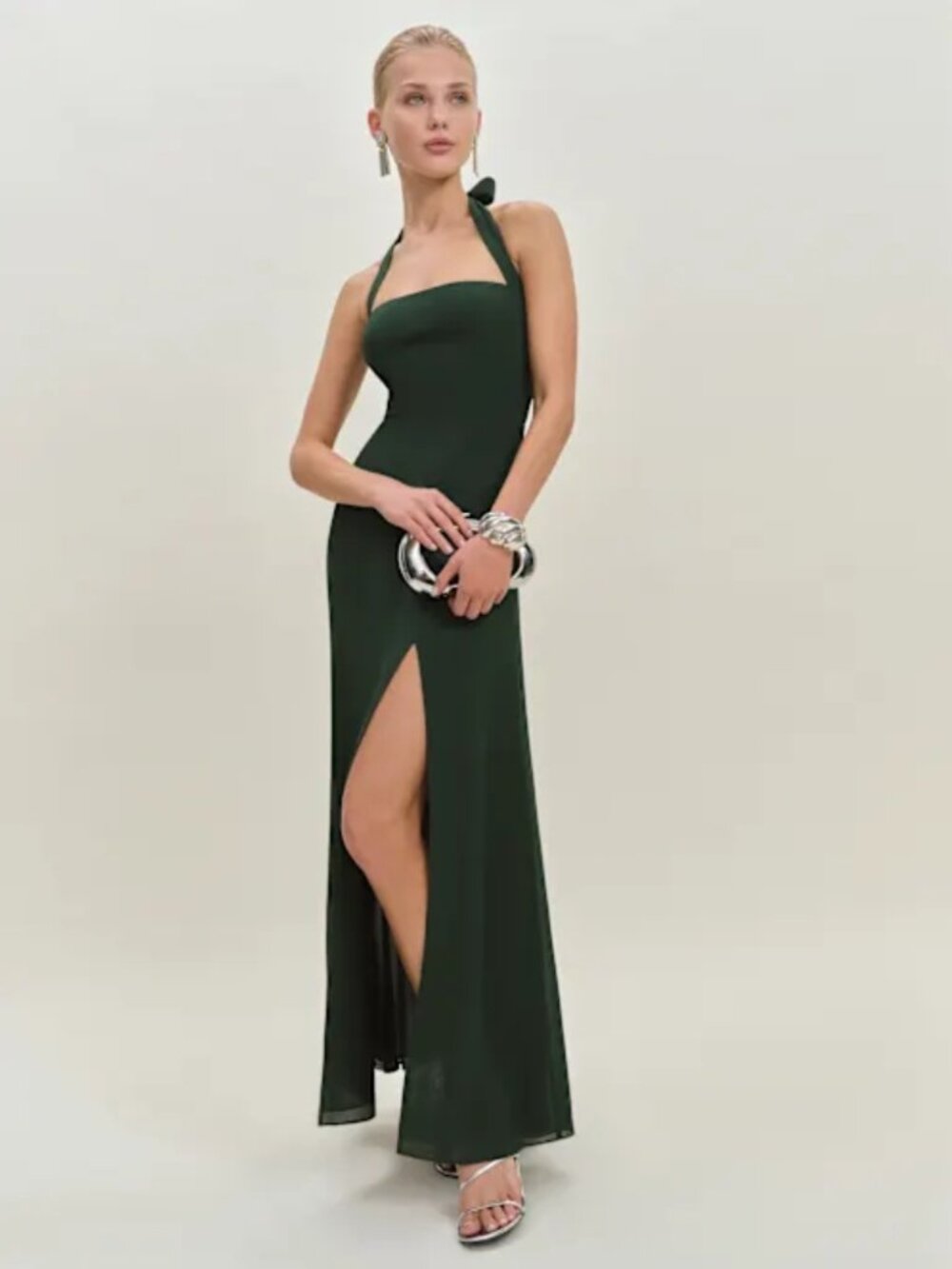Reformation Jovelle Dress Green - Size 10
